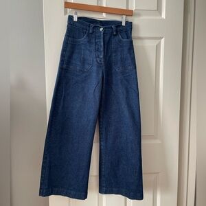 Loup Simone Dark Blue Wide Leg Jeans